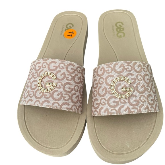 GBG Los Angeles Slip on slide sandals NEW Size 11 - Picture 9 of 9